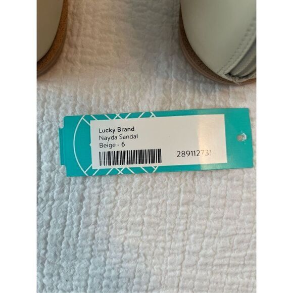 LUCKY BRAND Women's Nayda T-Strap Gladiator Flat Sandals NEW - Picture 6 of 7